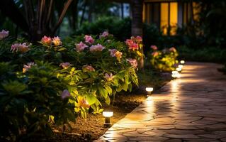 Garden path lighting